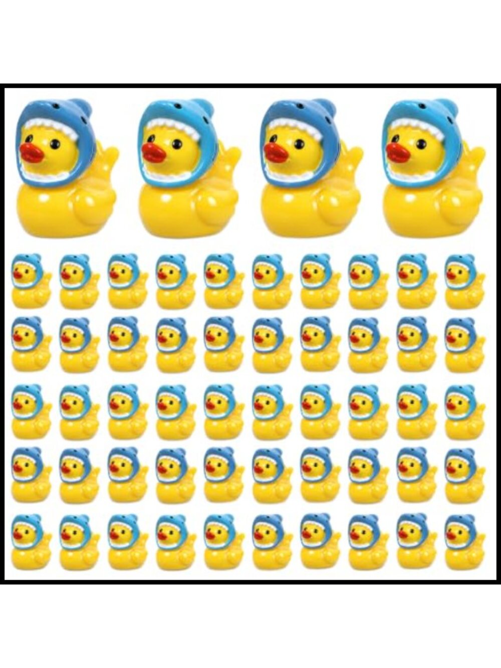 50pc Mini Resin Shark Duck Figurines for Dollhouse Fairy Garden Decor